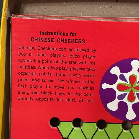 Vintage 1981 Whitman Chinese Checkers board game all pieces included 2-6 players - Picture 5 of 12